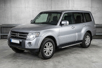 Mitsubishi Pajero Wagon IV 2006–2021 Side steps Maya V1 (2 stuks, aluminium) foto 1