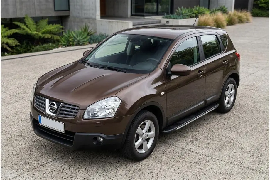 Nissan Qashqai 2007–2010 Bosphorus Grey zijsteps (set van 2, aluminium) Image