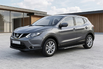 Nissan Qashqai 2014–2021 Side steps Bosphorus Grey (set van 2, aluminium) foto 1