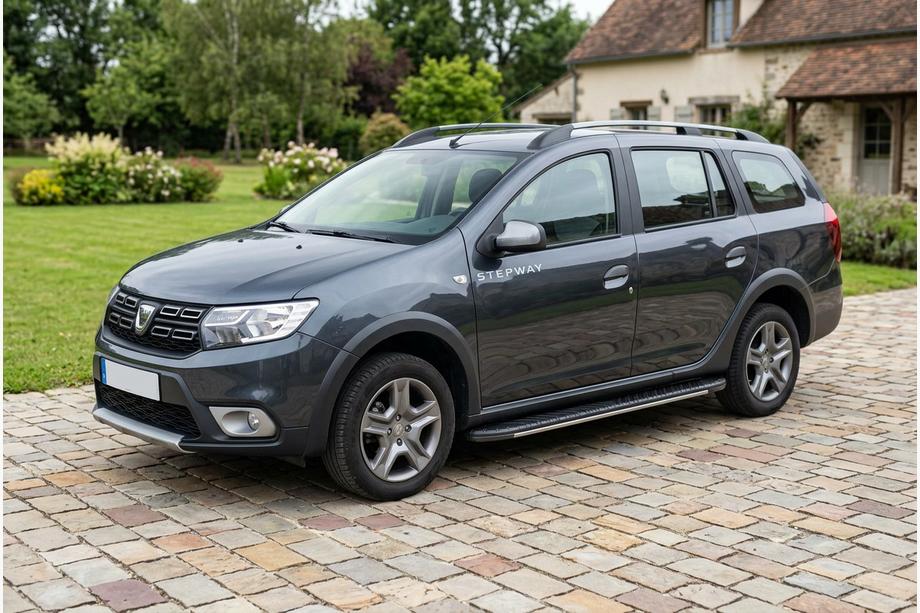Dacia Logan MCV 2013–2020 Bosphorus Grey zijsteps (set van 2, aluminium) Image