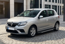 Dacia Sandero 2013–2020 Bosphorus Grey zijsteps (set van 2, aluminium) foto 1