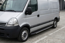 Nissan Interstar 2002–2010 Bosphorus Grey zijsteps (set van 2, aluminium) foto 1
