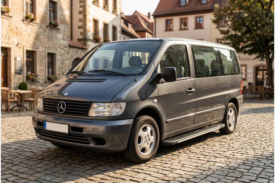 Mercedes Vito W638 1996–2003 Bosphorus Grey zijsteps (set van 2, aluminium) Image
