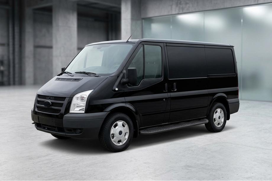 Ford Transit 2000–2014 Side steps Tayga Black (2 stuks, aluminium) Image