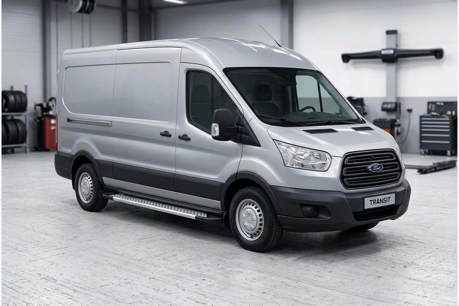 Ford Transit 2014– Side steps New Vision Grey (2 stuks, aluminium) Image