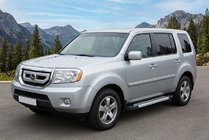 Honda Pilot 2008–2015 Side steps New Vision Grey (2 stuks, aluminium) foto 1
