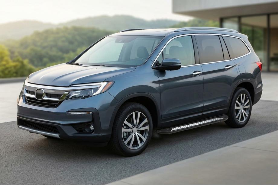 Honda Pilot 2015–2022 Side steps New Vision Black (2 stuks, aluminium) Image