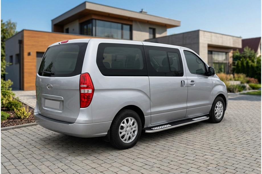 Hyundai H300, H1, Starex 2008–2020 Tayga V2 side steps (2 stuks, aluminium) Image