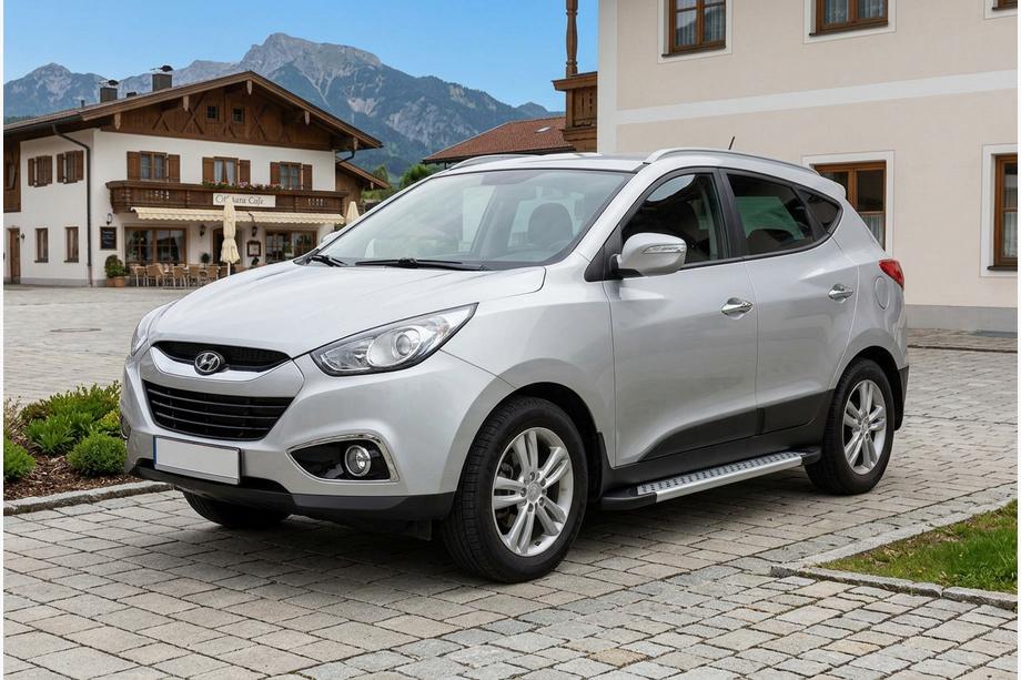 Hyundai IX-35 2010–2015 Side steps New Vision Grey (2 stuks, aluminium) Image