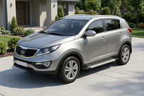 Kia Sportage 2010–2015 Side steps New Vision Grey (2 stuks, aluminium) foto 1