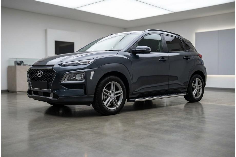 Hyundai Kona 2017–2023 BlackLine zijsteps (2 stuks, aluminium) Image