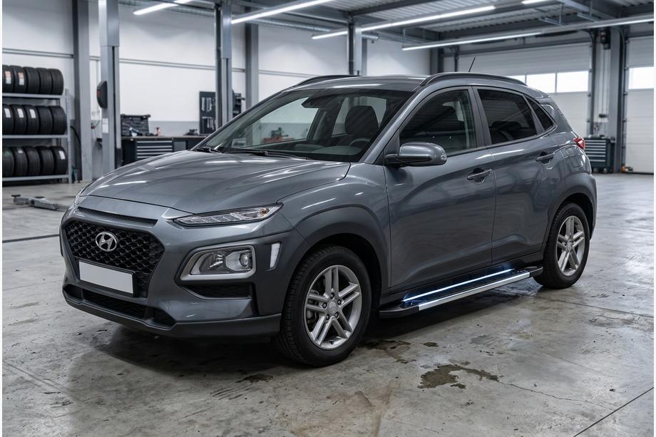 Hyundai Kona 2017–2023 RedLine Black zijtreden (2 st., aluminium) Image