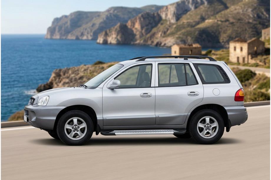 Hyundai Santa Fe 1 2000–2006 Side steps New Vision Grey (2 stuks, aluminium) Foto 1