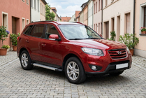 Hyundai Santa Fe 2 2006–2012 Side steps New Vision Grey (2 stuks, aluminium) foto 1