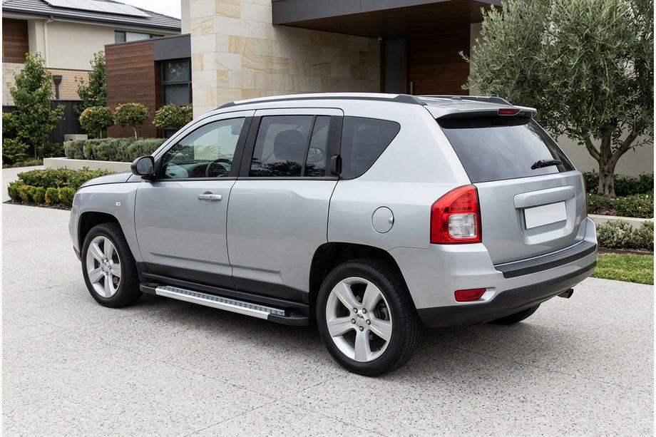 Jeep Compass 2006–2016 Side steps New Vision Grey (2 stuks, aluminium) Image
