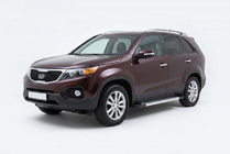 Kia Sorento II XM 2009–2014 Side steps New Vision Grey (2 stuks, aluminium) 2013-2016 foto 1