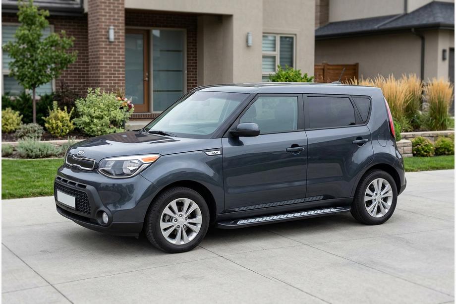Kia Soul II 2013–2018 Zijstappen New Vision Black (set van 2 stuks, aluminium) Image