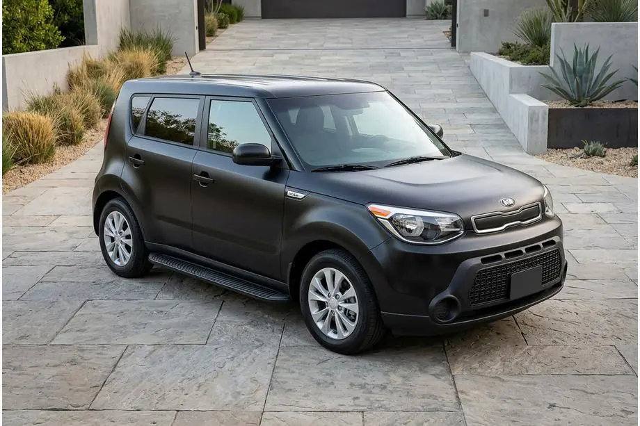 Kia Soul II 2013–2018 Side steps Tayga Black (2 stuks, aluminium) Image