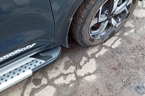 Kia Sportage 2015–2021 Side steps New Vision Grey (2 stuks, aluminium) foto 5