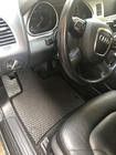 Audi Q7 2005–2015 EVA automatten (zwart) 2 rijen (5 matten) foto 2