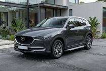 Mazda CX-5 2017–2025 Side steps New Vision Grey (2 stuks, aluminium) foto 1