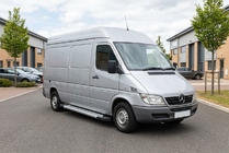 Mercedes Sprinter W901/902/903/904/905 1995–2006 Side steps New Vision Grey (2 stuks, aluminium) Lange wielbasis foto 1