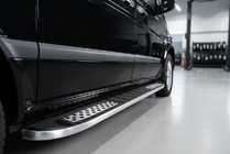 Mercedes Vito W639 2004–2014 Tayga V2 side steps (2 stuks, aluminium) Kort (short) en Middellang (long) foto 1