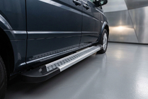 Mercedes Vito W639 2004–2014 Side steps New Vision Grey (2 stuks, aluminium) Extra lang (ExtraLong) foto 1
