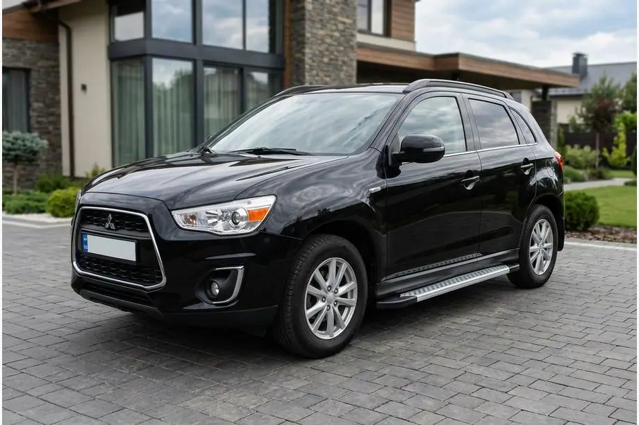 Mitsubishi ASX 2010–2023 Side steps New Vision Grey (2 stuks, aluminium) Image