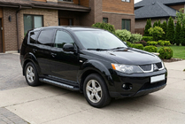 Mitsubishi Outlander 2006–2012 Zijstappen New Vision Black (set van 2 stuks, aluminium) foto 1