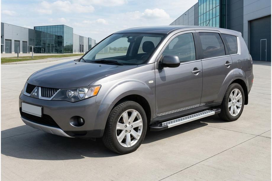 Mitsubishi Outlander 2006–2012 New Vision Grey zijtreden (2 stuks, aluminium) Image