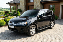 Mitsubishi Outlander 2006–2012 Side steps Tayga Black (2 stuks, aluminium) foto 1