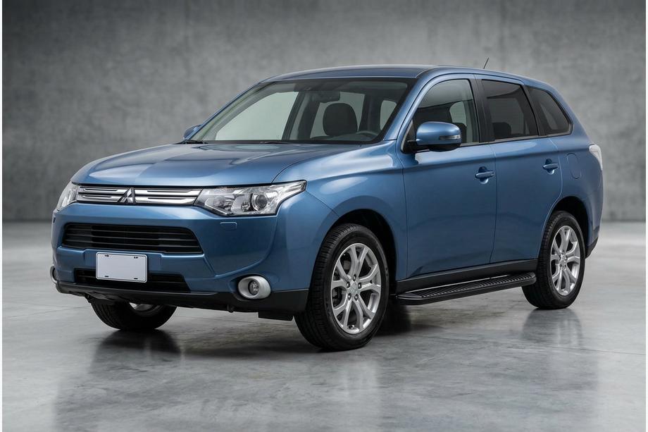 Mitsubishi Outlander 2012–2021 Side steps Tayga Black (2 stuks, aluminium) Image