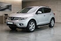 Nissan Murano 2008–2014 BlackLine side steps (set van 2, aluminium) foto 1