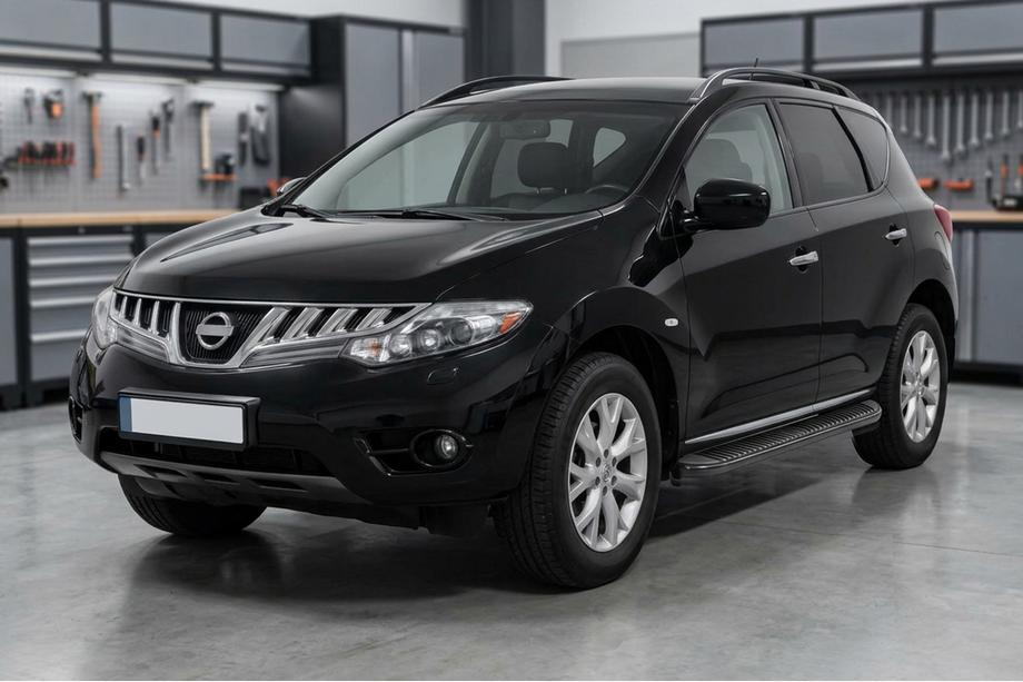 Nissan Murano 2008–2014 Side steps Tayga Black (2 stuks, aluminium) Image