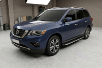 Nissan Pathfinder R52 2012–2021 BlackLine side steps (2 stuks, aluminium) foto 1