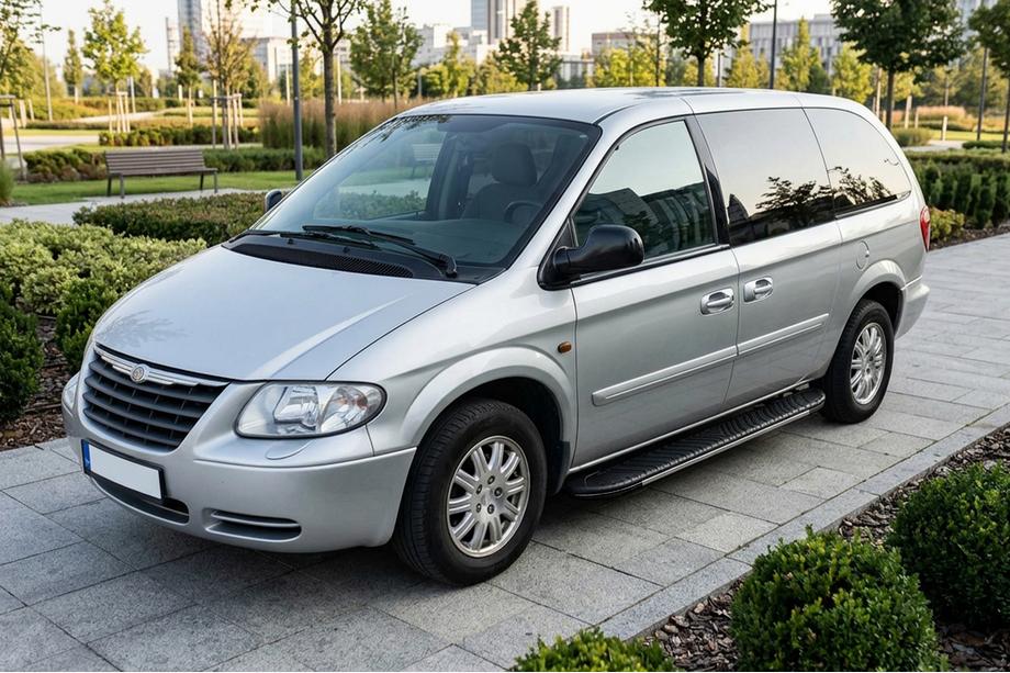 Chrysler Voyager 2001–2007 Bosphorus Grey zijsteps (set van 2, aluminium) Image