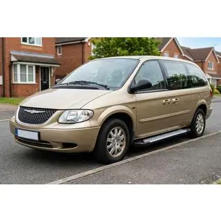 Side steps Allmond Grey (2 stuks, aluminium) Chrysler Voyager 2001–2007 foto 1