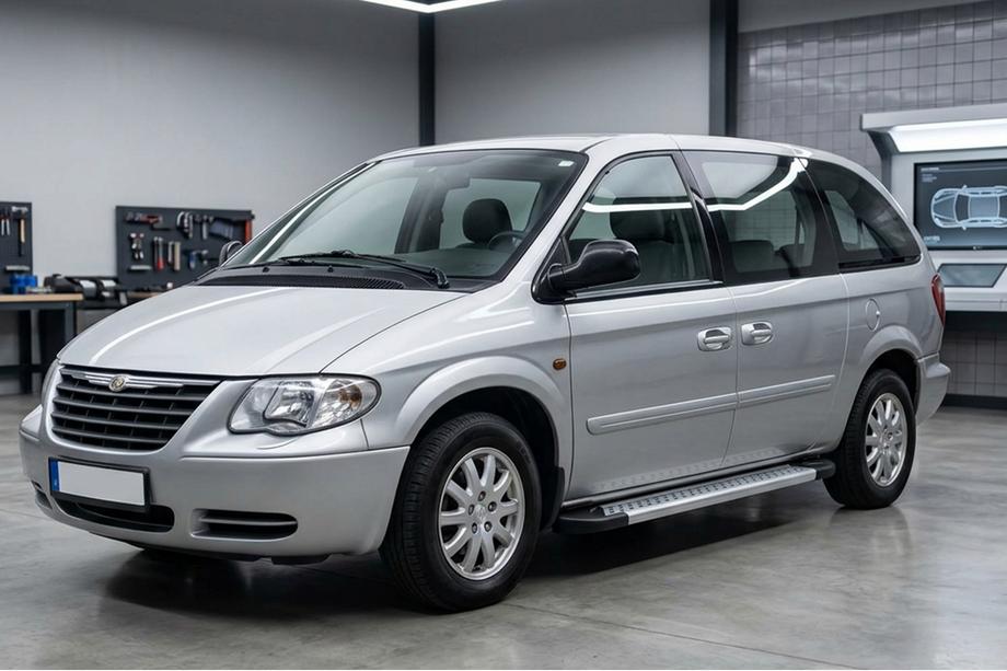 Chrysler Voyager 2001–2007 Side steps New Vision Grey (2 stuks, aluminium) Image