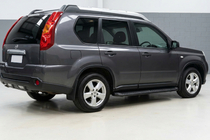Nissan X-trail T31 2007–2014 Side steps Tayga Black (2 stuks, aluminium) foto 1