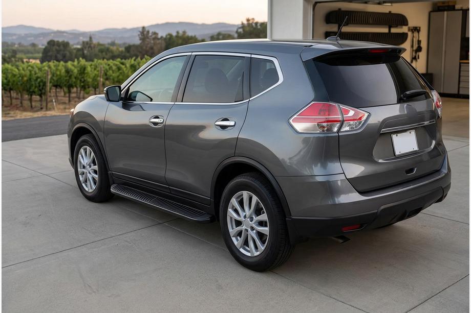 Nissan X-trail T32/Rogue 2014–2021 Side steps Tayga Black (2 stuks, aluminium) Image