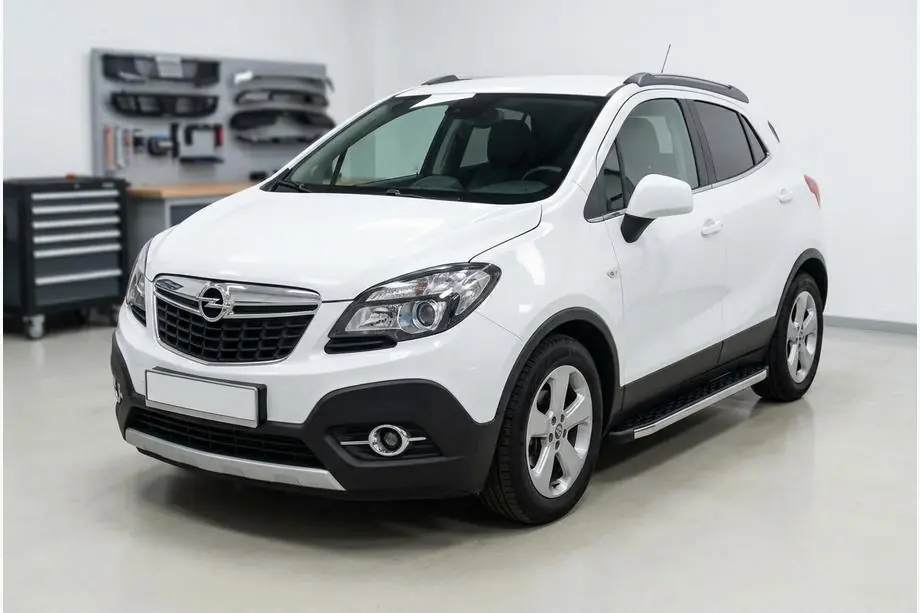 Opel Mokka 2012–2021 BlackLine zijsteps (2 stuks, aluminium) Image
