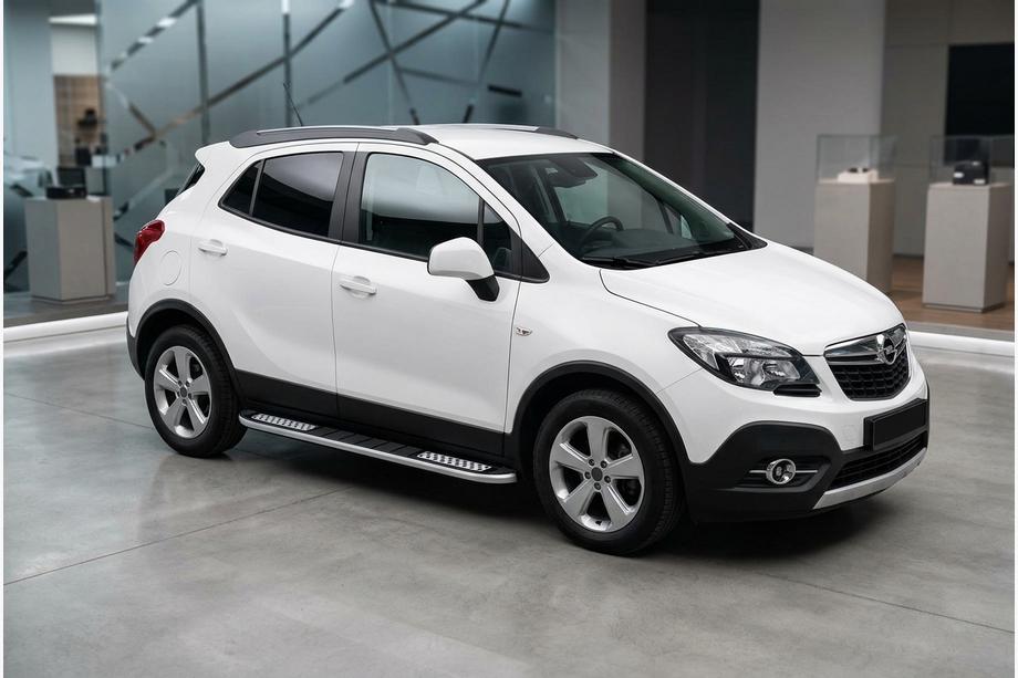 Opel Mokka 2012–2021 Tayga V2 side steps (2 stuks, aluminium) Image