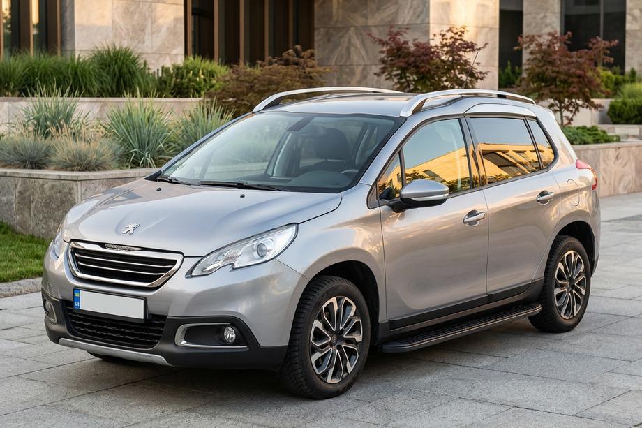 Peugeot 2008 2013–2019 Side steps Tayga Black (2 stuks, aluminium) Image