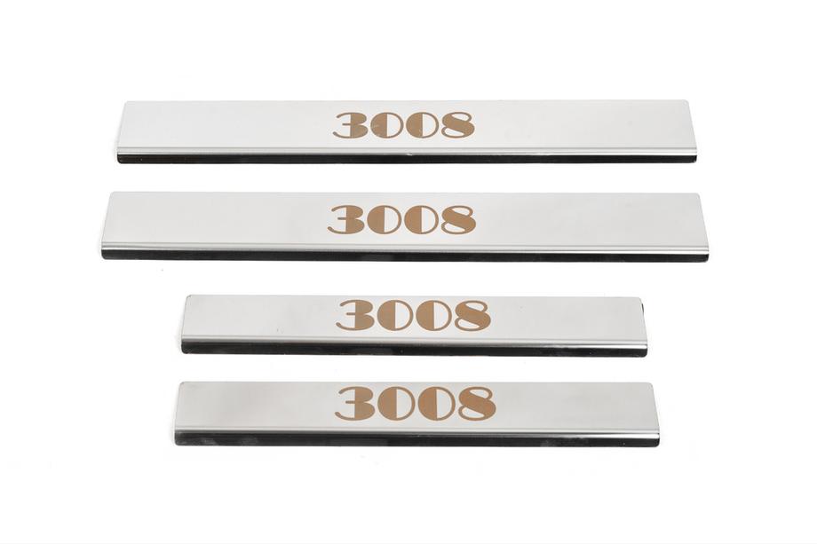 Peugeot 3008 2016–2023 Instaplijsten (Carmos, set van 4, staal) Image