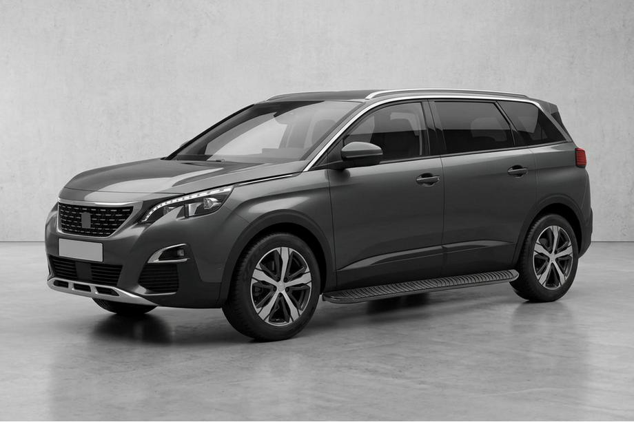 Peugeot 5008 2016–2023 Side steps Tayga Black (2 stuks, aluminium) Image