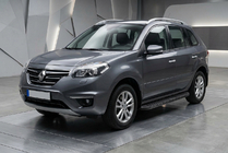 Renault Koleos 2008–2016 Side steps Tayga Black (2 stuks, aluminium) foto 1