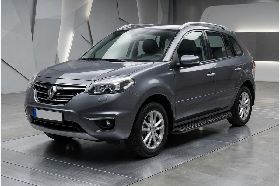 Renault Koleos 2008–2016 Side steps Tayga Black (2 stuks, aluminium) Image