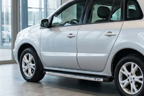 Renault Koleos 2008–2016 BlackLine zijsteps (2 stuks, aluminium) foto 1
