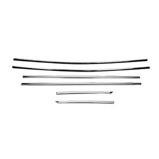 RVS raamomlijsting set (6 stuks) foto 4